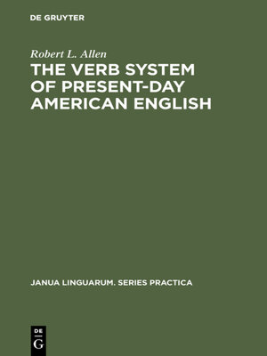 cover image of The Verb System of Present-Day American English